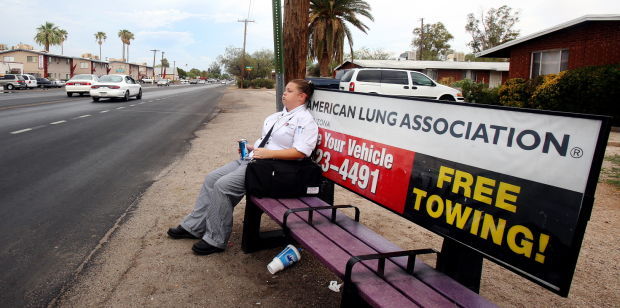 Poverty in Tucson. Jasmine Huggins and fiance Rudy Casillas